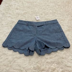J Crew Scalloped Shorts! New w/ tags!